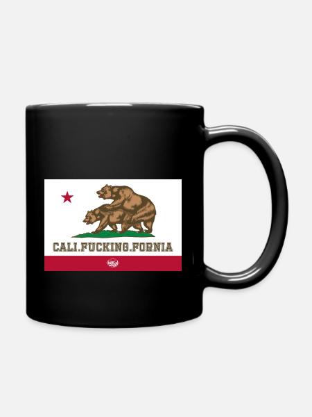 california califuckifornia - Full Colour Mug - black