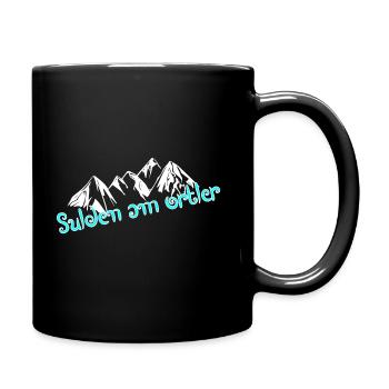 Sulden on the Ortler - Full Colour Mug - black - Right