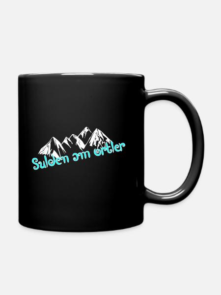 Sulden am Ortler - Tasse einfarbig - Schwarz