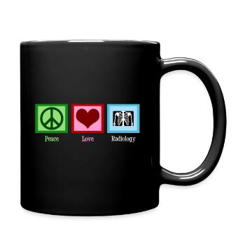 Peace Love Radiology - Full Colour Mug - black - Right