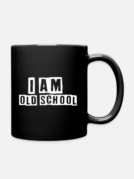je suis à la vieille école - Mug uni - noir