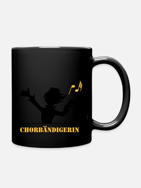 Chorbändigerin - Tasse einfarbig - Schwarz