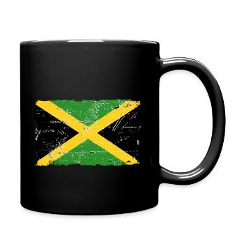 Jamaica - Reggae - Vintage Look - Mug uni - noir - Droite