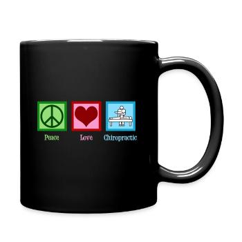 Peace Love Chiropractic - Mug uni - noir - Droite