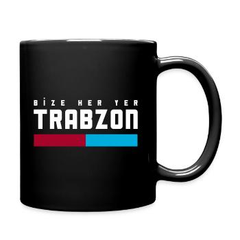 Bize her yer Trabzon - Tasse einfarbig - Schwarz - Rechts