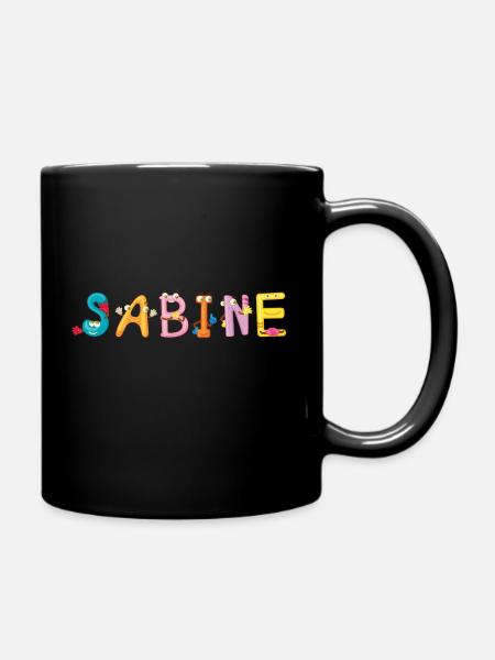 Sabine - Tasse einfarbig - Schwarz