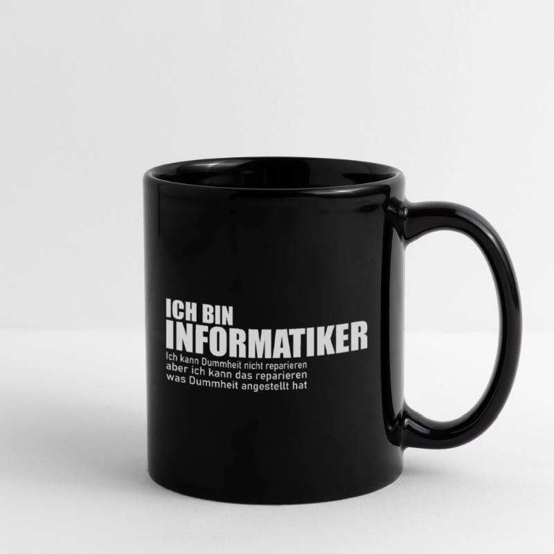 Informatiker Spruch Programmierer Student Geschenk Tasse einfarbig