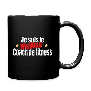 meilleur coach de fitness cadeau humour - Mug uni - noir - Droite