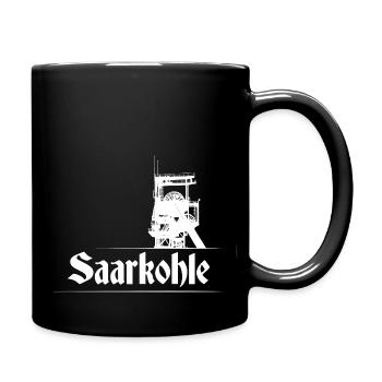 Saarkohle Zeche Kumpel Bergbau Kohleabbau - Tasse einfarbig - Schwarz - Rechts