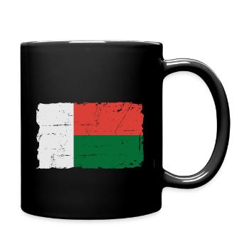 Flag of Madagascar - Madagascar flag - Full Colour Mug - black - Right