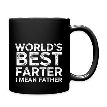 World's Best Farter I Mean Father - Full Colour Mug - black - Right