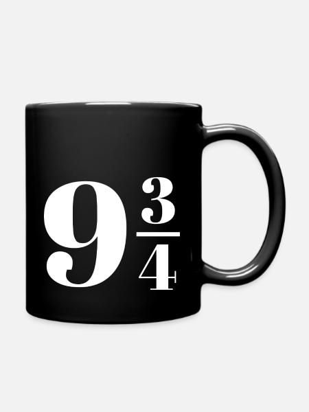 Bahngleis Neundreiviertel 9 3/4 - Tasse einfarbig - Schwarz