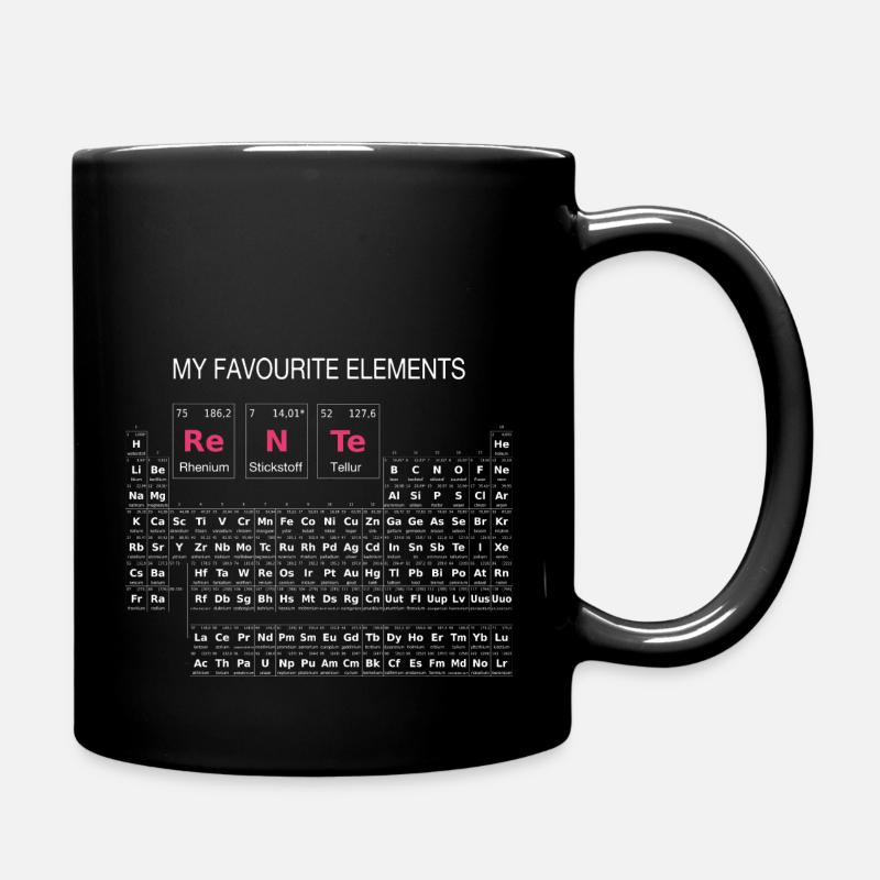 Chemiker in Rente - Periodensystem - Tasse einfarbig - Schwarz