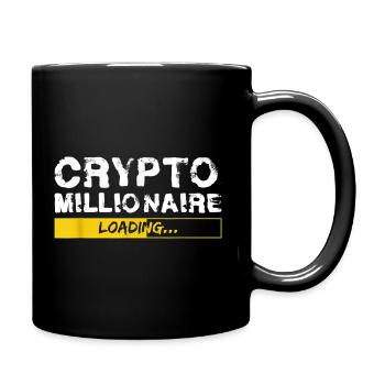 Crypto Millionaire Bitcoin T Shirt Trading - Mug uni - noir - Droite