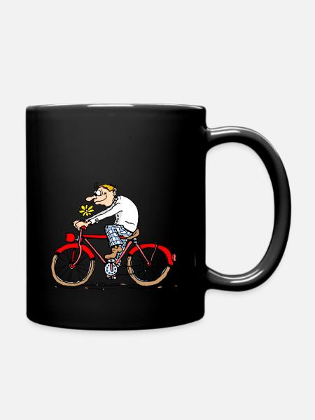 Cyclists - Full Colour Mug - black