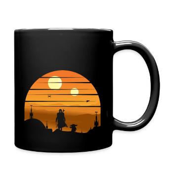 SUNSET - TV - SERIE - MOVIE - Tasse einfarbig - Schwarz - Rechts