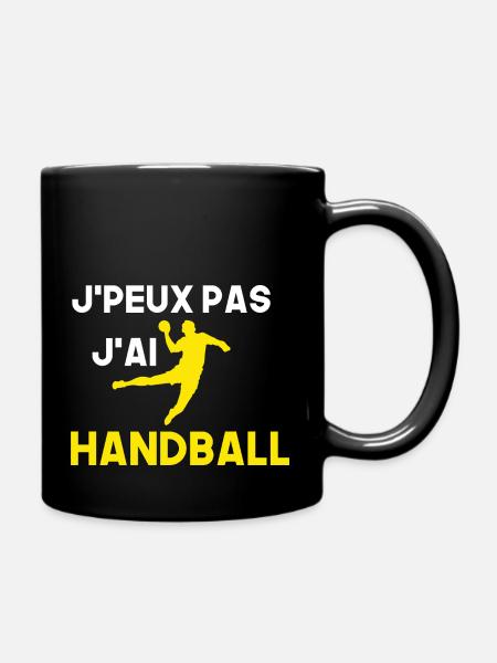Je peux pas j'ai handball - Mug uni - noir