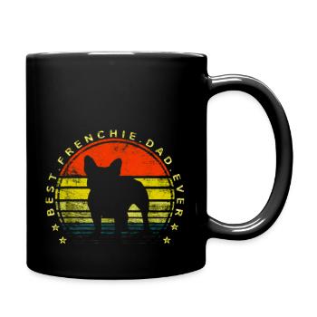 Best Frenchie Dad Daddy French Bulldog Dog Lover - Full Colour Mug - black - Right