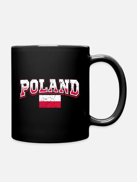 Polen Flagge - Tasse einfarbig - Schwarz