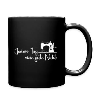 Nähen Nähmaschine - Tasse einfarbig - Schwarz - Rechts