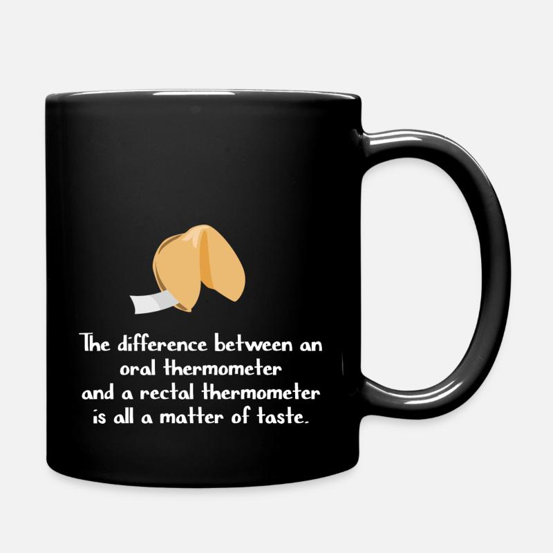 Thermometer Geschmack - Tasse einfarbig - Schwarz