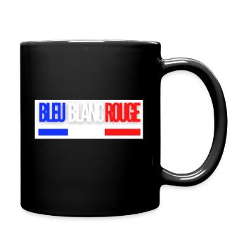 bleu blanc rouge - Mug uni - noir - Droite