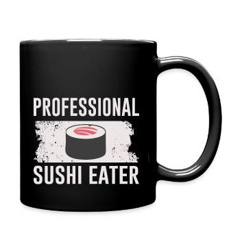 Sushi Geschenk Geburtstag lustig - Tasse einfarbig - Schwarz - Rechts