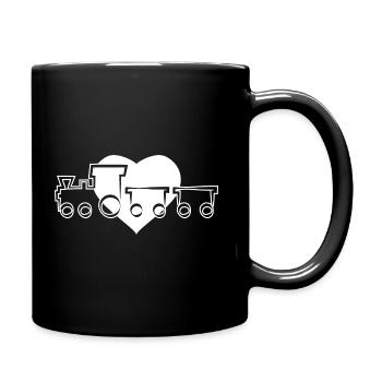 Train train train conducteurs de train - Mug uni - noir - Droite
