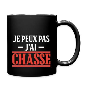 J'ai chasse Cadeau humour personnalisé - Mug uni - noir - Droite