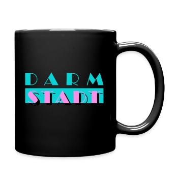Darmstadt, das Miami Südhessens - Tasse einfarbig - Schwarz - Rechts