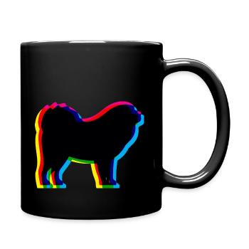 CMYK Tibetan Dog / Do Khyi / Mastiff - Full Colour Mug - black - Right