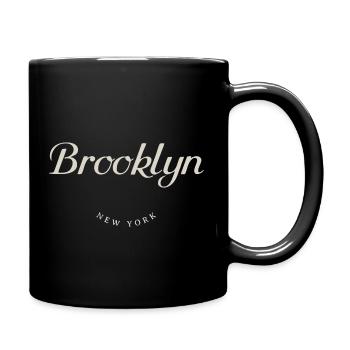 Brooklyn NY - Tasse einfarbig - Schwarz - Rechts