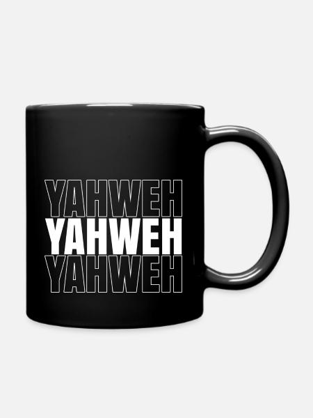 YAHWEH - Vêtements chrétiens - Mug uni - noir