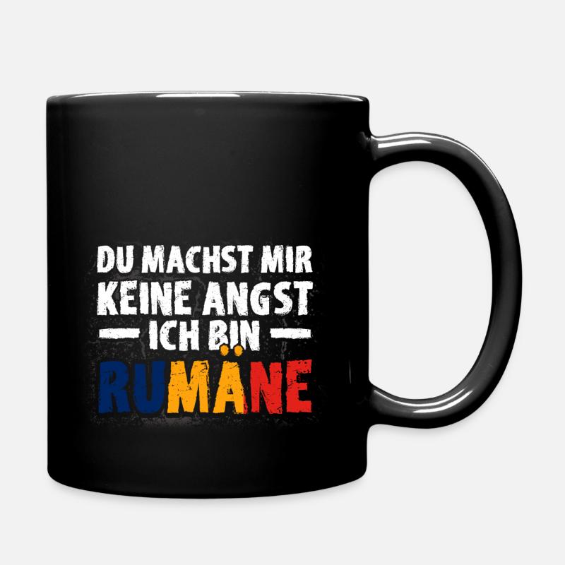 Rumänien Rumänisch Rumäne Geschenk - Tasse einfarbig - Schwarz