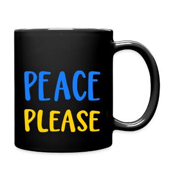 Paix s’il vous plaît - Mug uni - noir - Droite