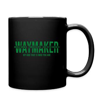 waymaker - christliches design - Tasse einfarbig - Schwarz - Rechts
