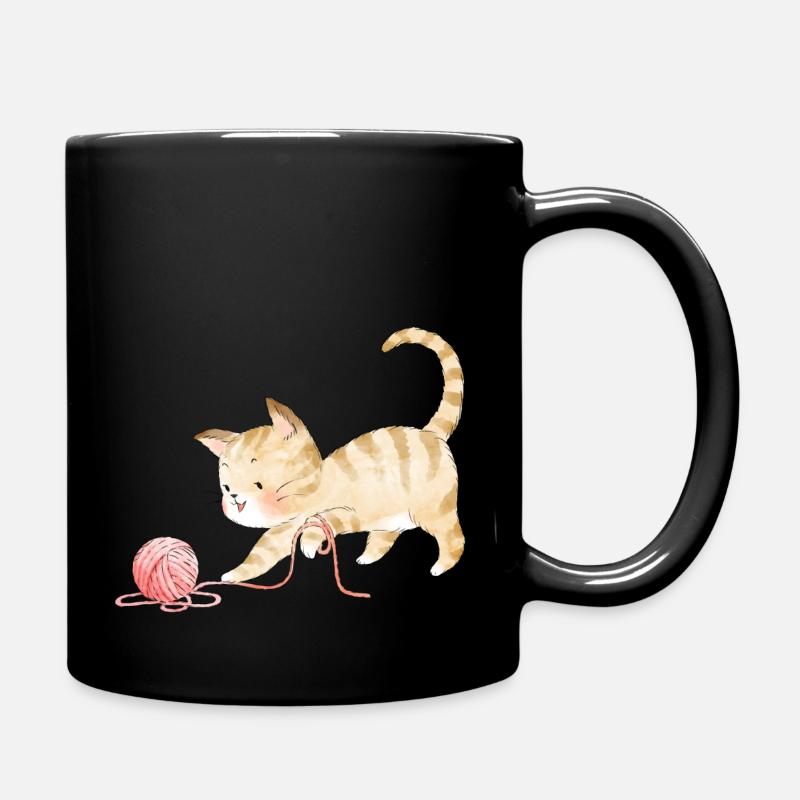 Chaton enjoué - Mug uni - noir