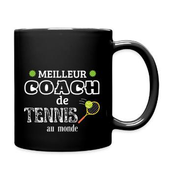 Meilleur coach de tennis au monde 1 - Mug uni - noir - Droite