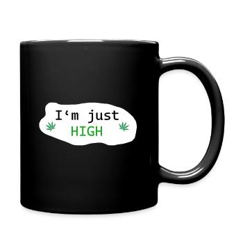 Weed - Tasse einfarbig - Schwarz - Rechts