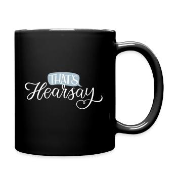 That's Hearsay White Lettering - Tasse einfarbig - Schwarz - Rechts