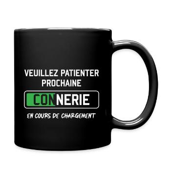Prochaine connerie en cours cadeau papa fête des - Mug uni - noir - Droite