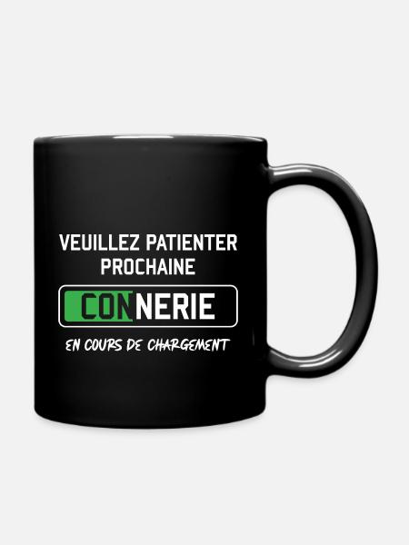 Prochaine connerie en cours cadeau papa fête des - Mug uni - noir