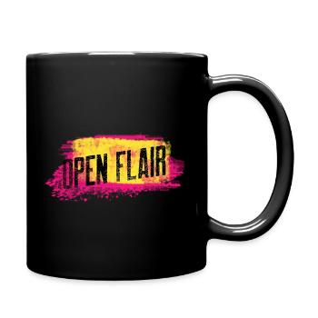 Open Flair Design - Tasse einfarbig - Schwarz - Rechts