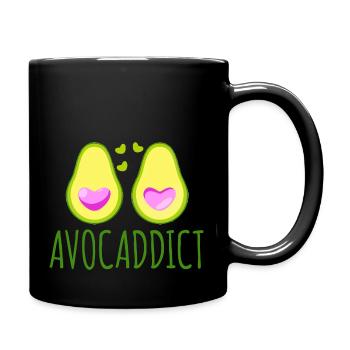 avocat kawaii avocaddict cadeau humour drôle - Mug uni - noir - Droite