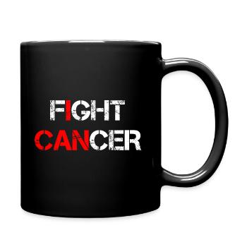Fight Cancer I Can - Full Colour Mug - black - Right