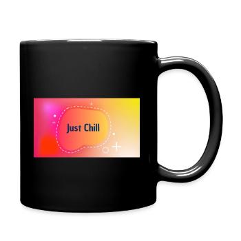 Just Chill - Tasse einfarbig - Schwarz - Rechts