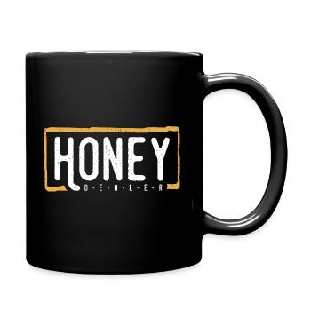 Honey Dealer Beekeeper Bee Honey Beekeeping Honeycomb - Full Colour Mug - black - Right