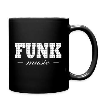 Funk Music Funky Vintage - Tasse einfarbig - Schwarz - Rechts