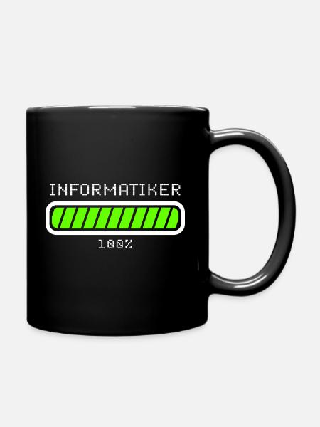 Informatiker Informatik Studium - Tasse einfarbig - Schwarz