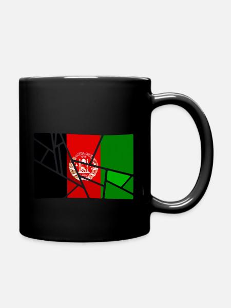 Afghanistan - Tasse einfarbig - Schwarz